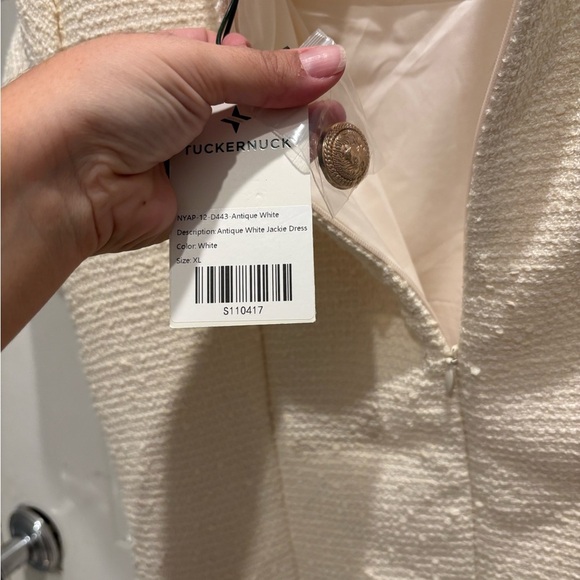 Tuckernuck Pearl White Tweed Jackie Dress - Picture 7 of 7